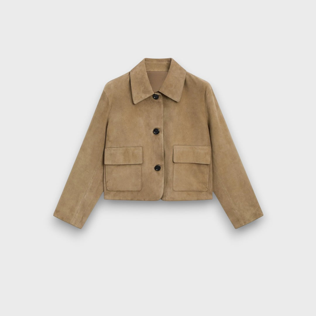 Naomi – Elegante Wildlederjacke mit klassischem Schnitt