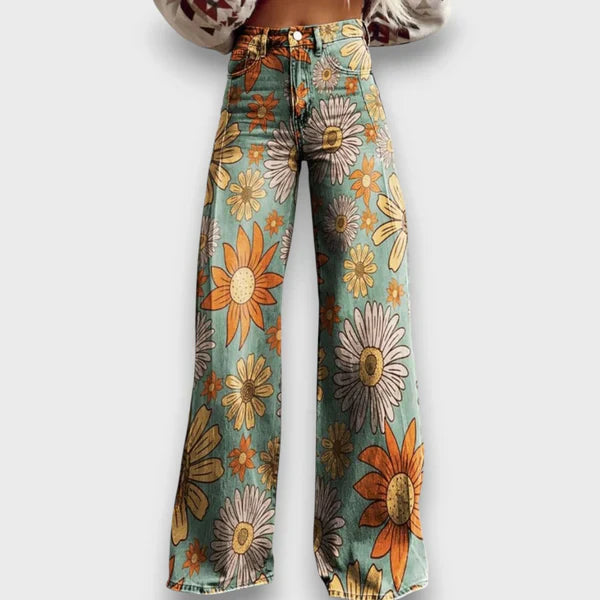 Tavira – Statement-Jeans mit Wildmuster