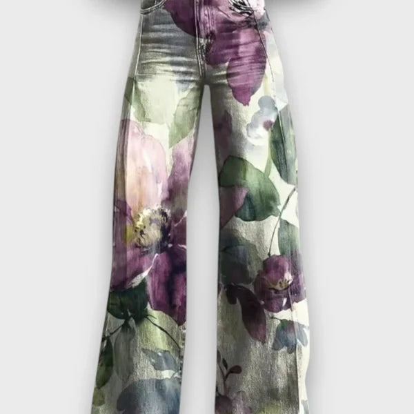 Tavira – Statement-Jeans mit Wildmuster