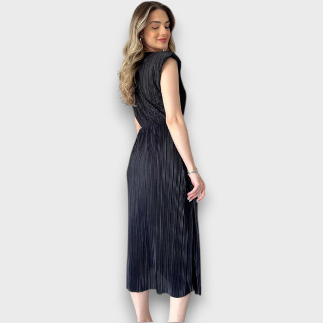 Nirelle – Plissiertes Midikleid mit Taillendetail