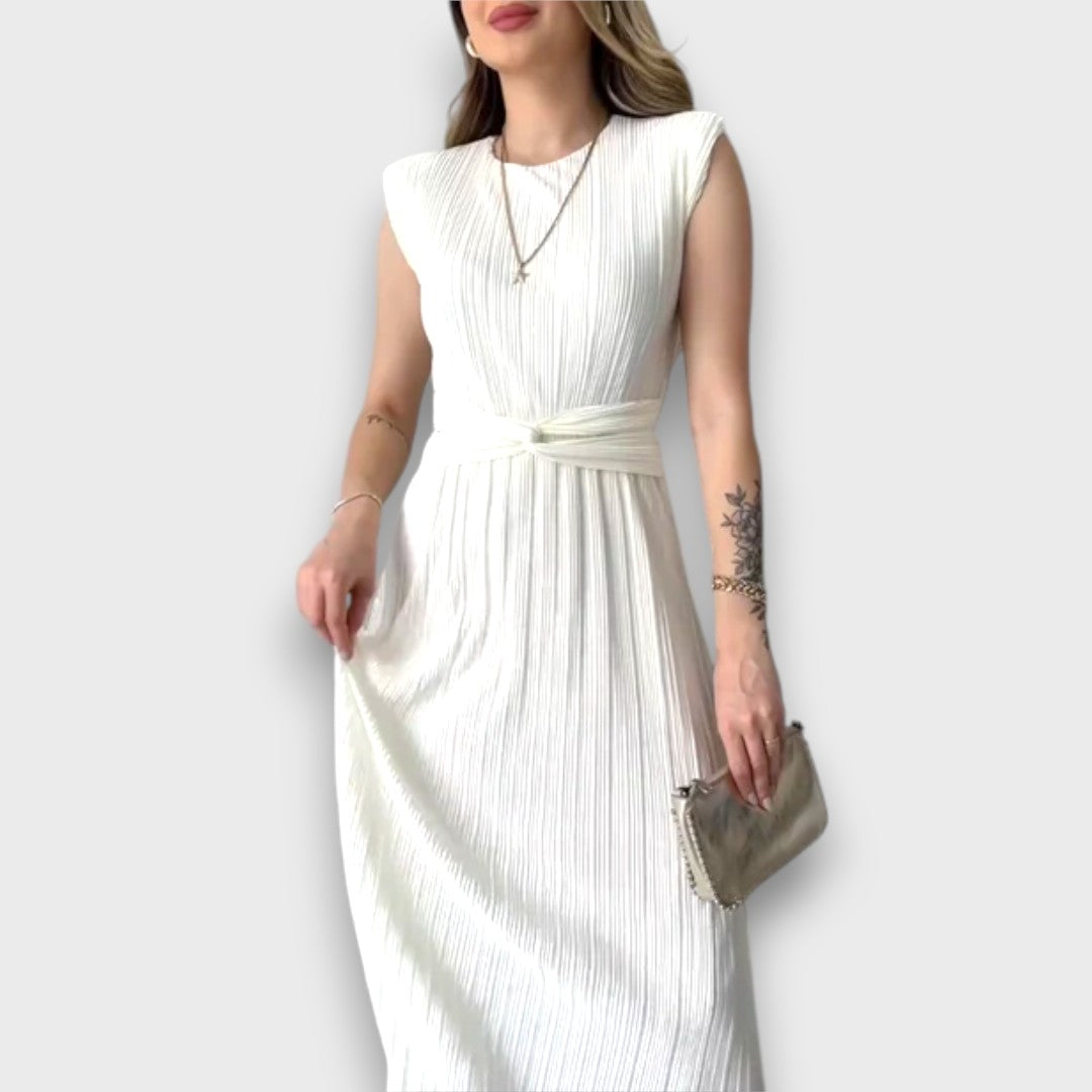 Nirelle – Plissiertes Midikleid mit Taillendetail