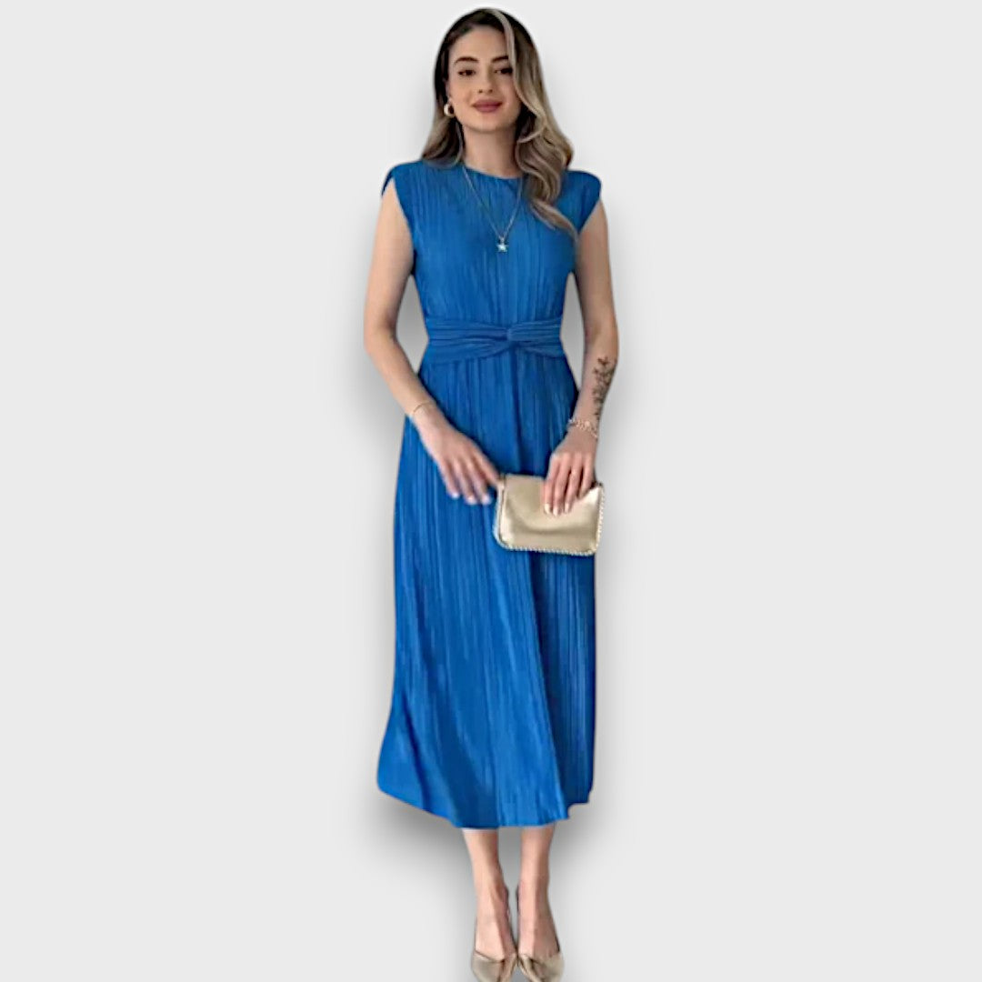 Nirelle – Plissiertes Midikleid mit Taillendetail