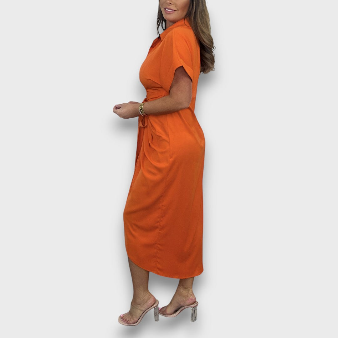 Milene – Elegantes Plisseekleid
