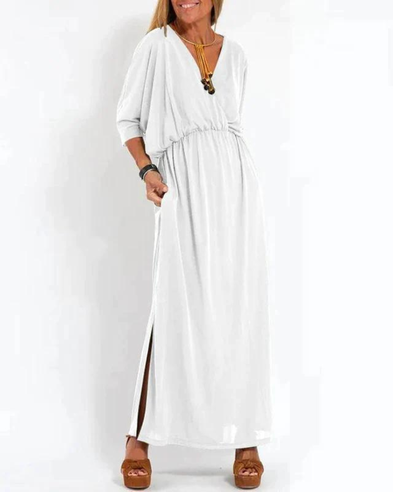Valira – Fließendes Maxikleid mit elastischer Taille
