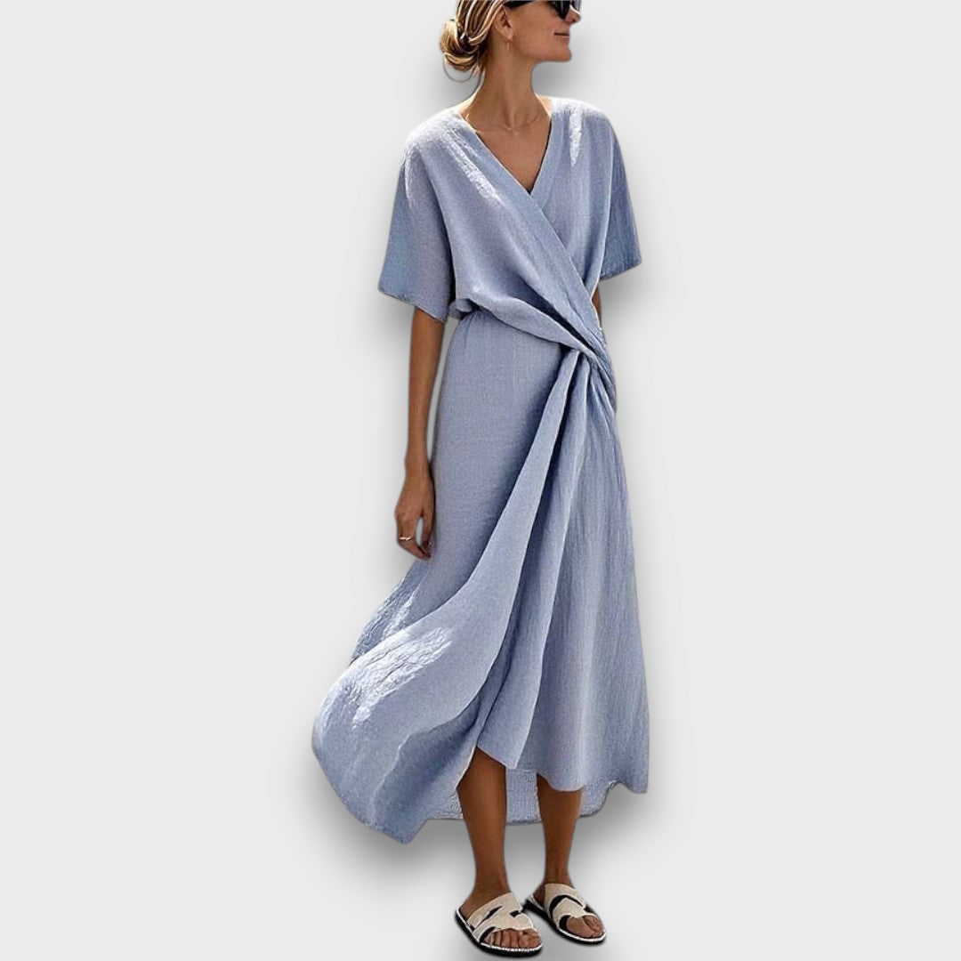 Niviera – Lockeres Kleid mit Wickeloptik