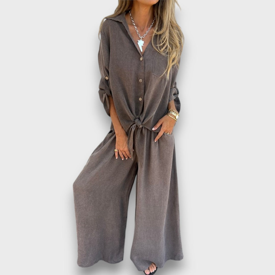 Soren – Zweiteiler mit Oversize-Hemd und weiter Hose