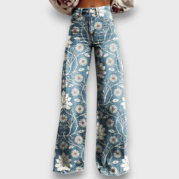 Tavira – Statement-Jeans mit Wildmuster