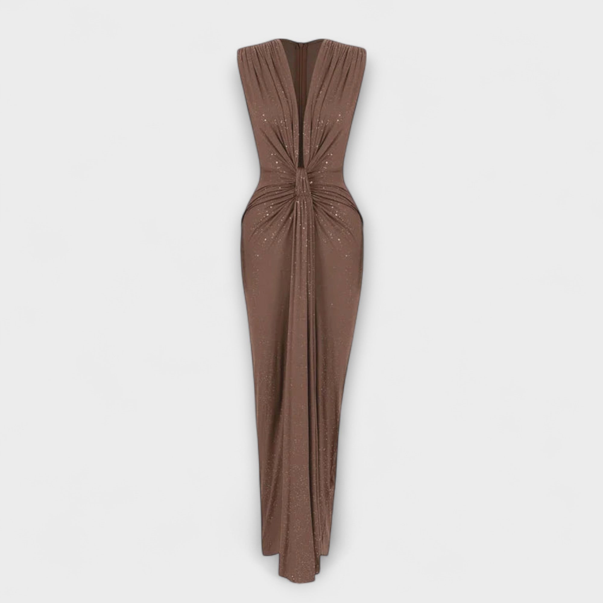Thalya – Maxikleid mit tiefem V-Ausschnitt