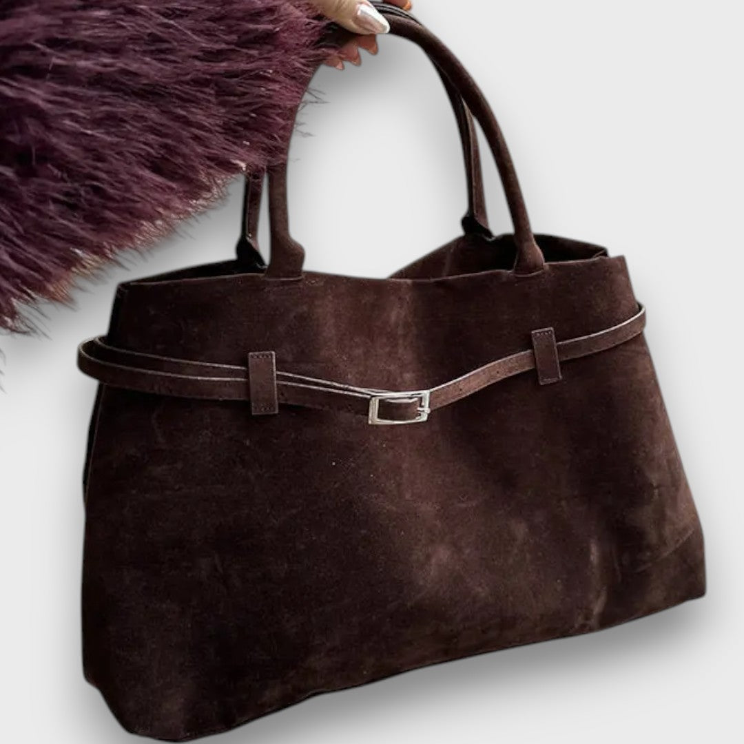 Dalia – Tote-Tasche in Wildlederoptik im Old-Money-Stil