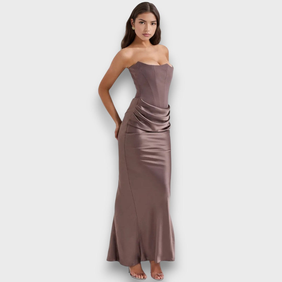Isedra – Midikleid mit skulpturaler Linie