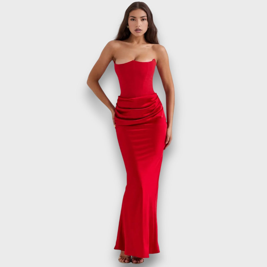 Isedra – Midikleid mit skulpturaler Linie