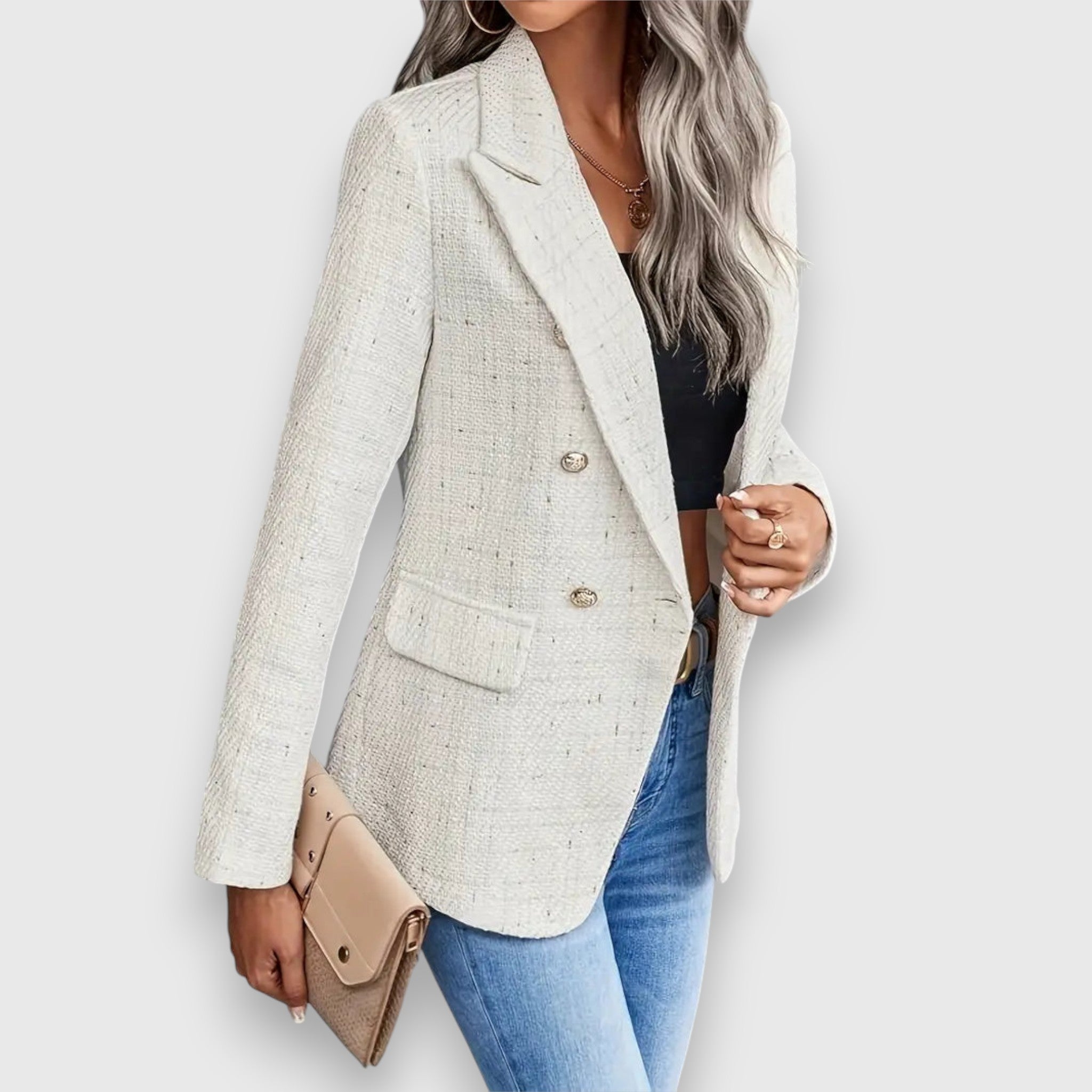 Zarela – Tweed-Blazer für warme Tage