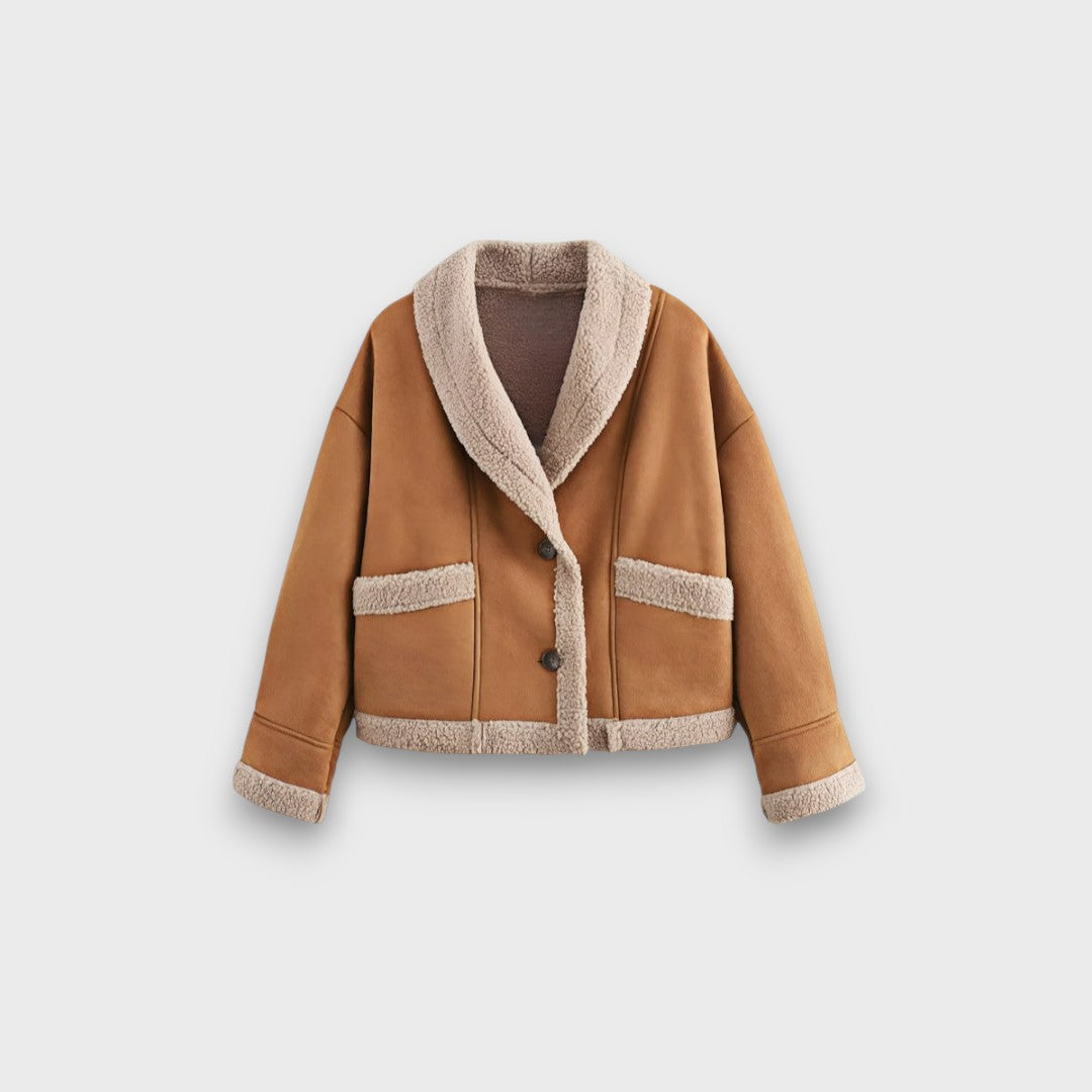 Gina – Warme Jacke mit Teddyfutter