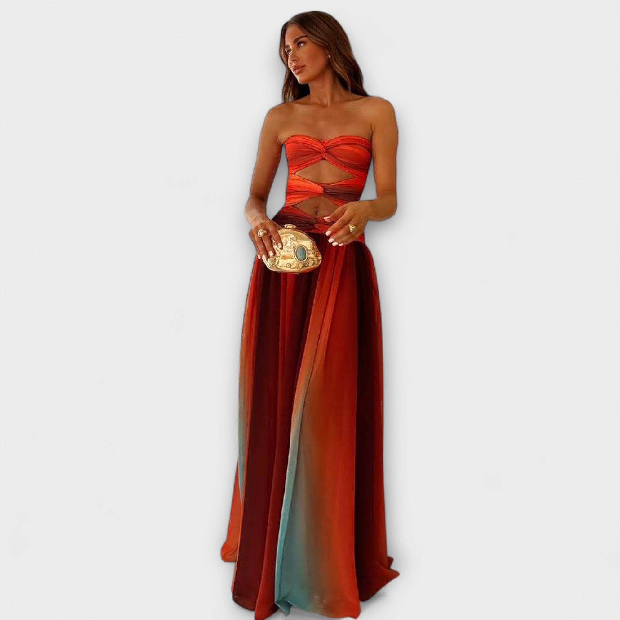 Lianey – Trägerloses Maxikleid