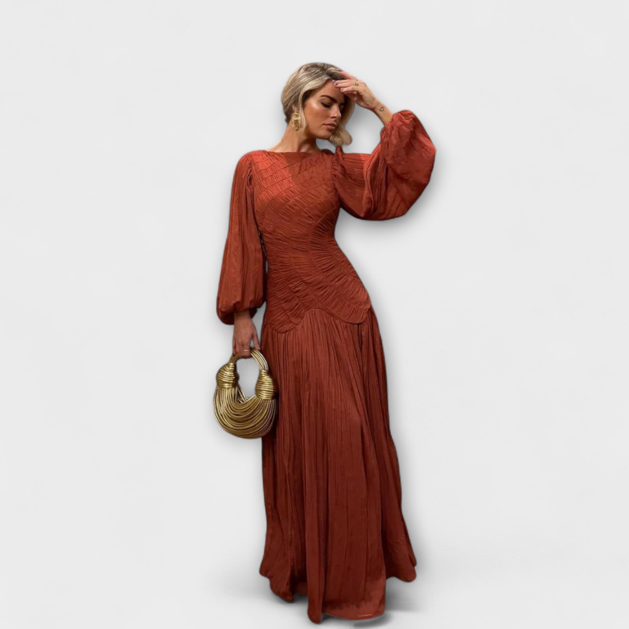 Marienna – Maxikleid mit kunstvollem Faltenfall