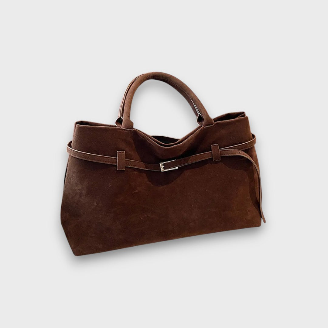 Dalia – Tote-Tasche in Wildlederoptik im Old-Money-Stil