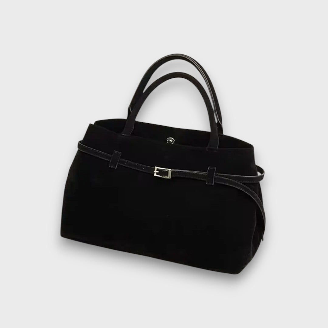 Dalia – Tote-Tasche in Wildlederoptik im Old-Money-Stil