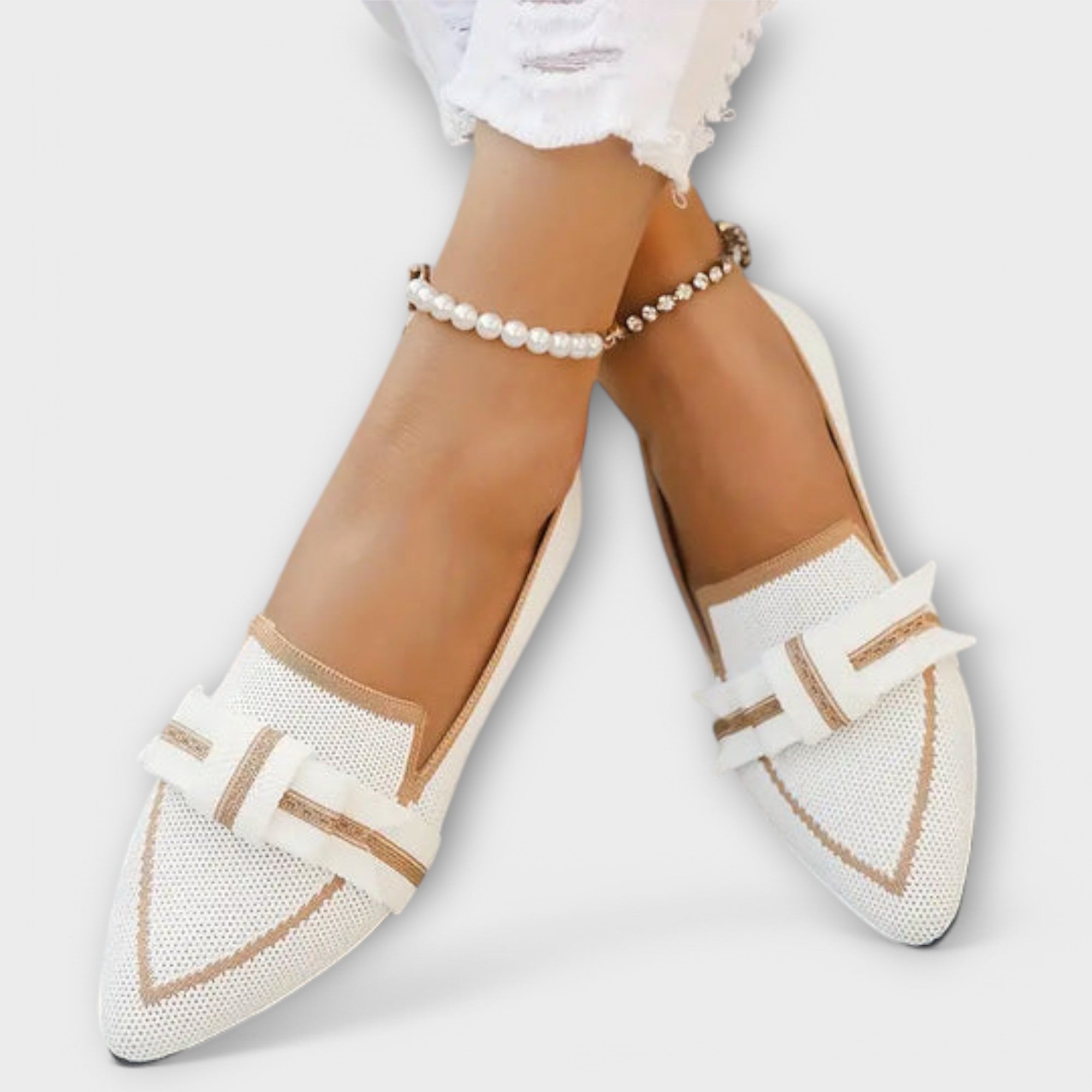 Elanira – Flache Schuhe mit Schleifendetail