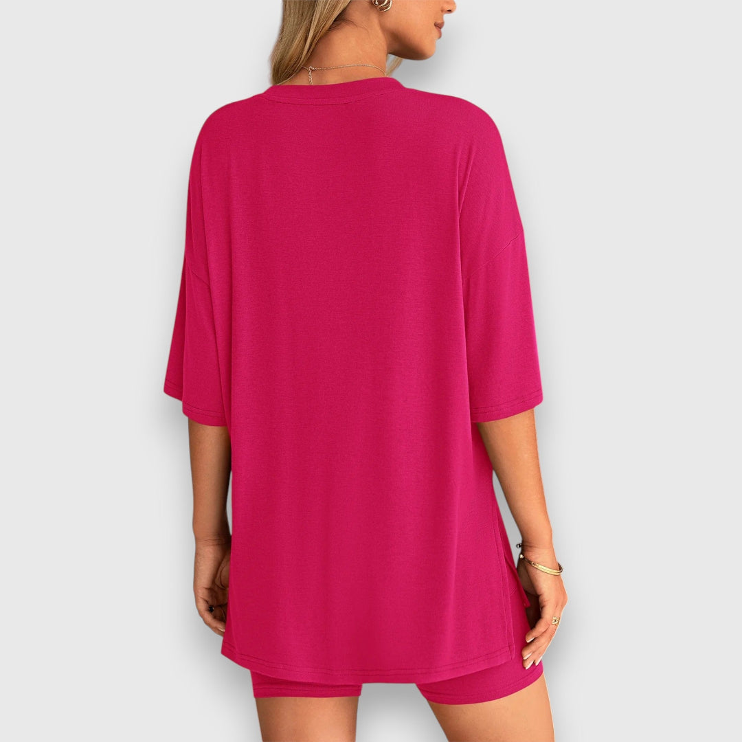 Malia – Lounge-Set aus Oversize-Shirt und Shorts