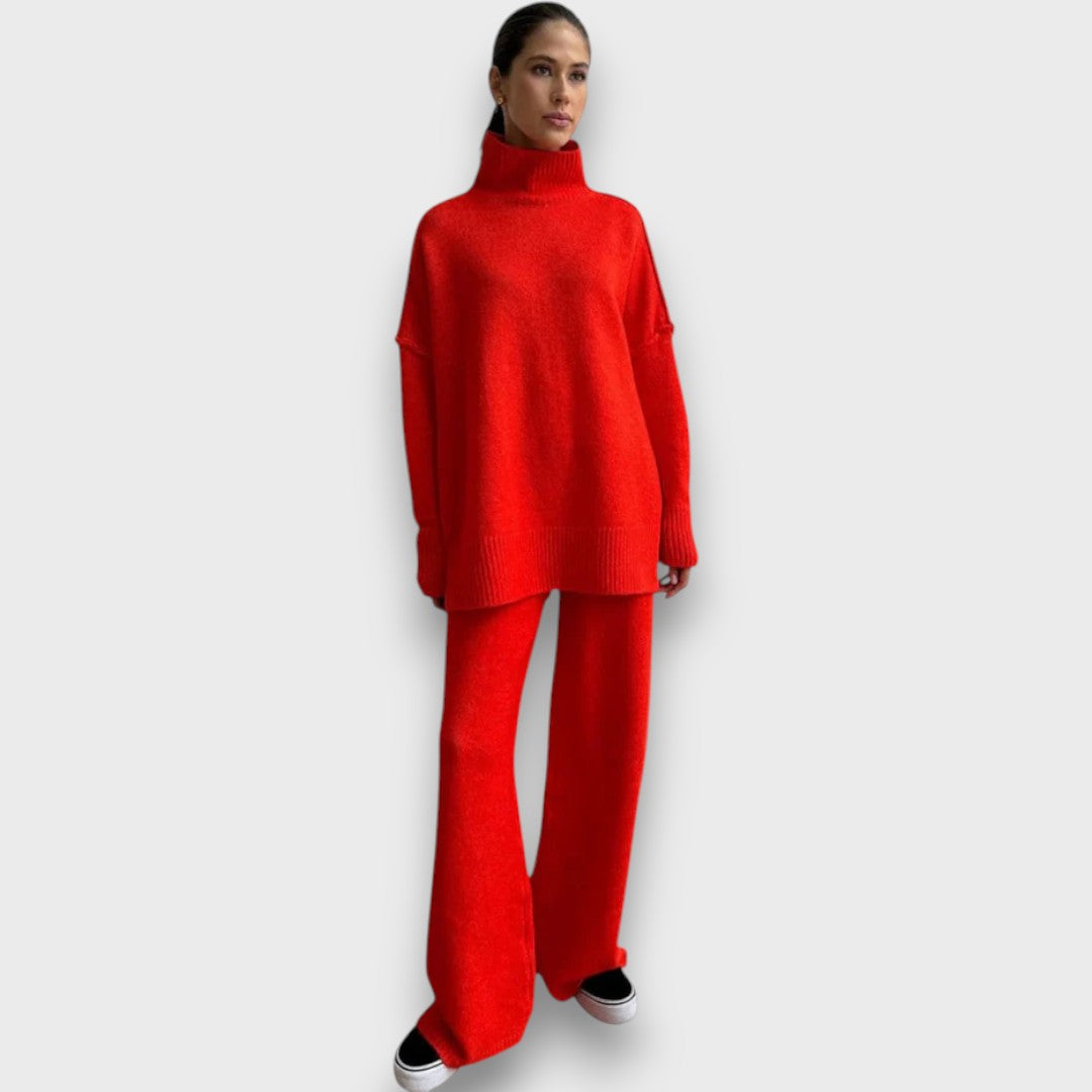 Gevanna – Zweiteiliges Strickset mit Rollkragen