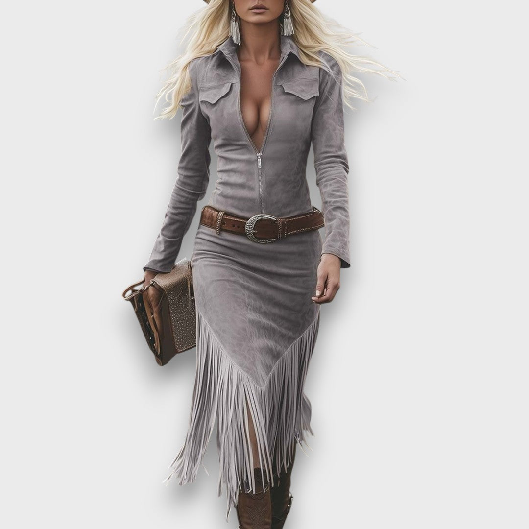 Malvera – Midi-Kleid im Western-Stil