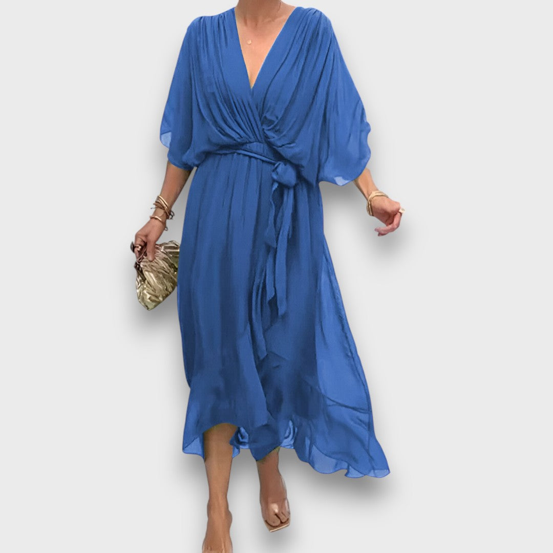 Monica – Luftiges Kleid mit V-Ausschnitt