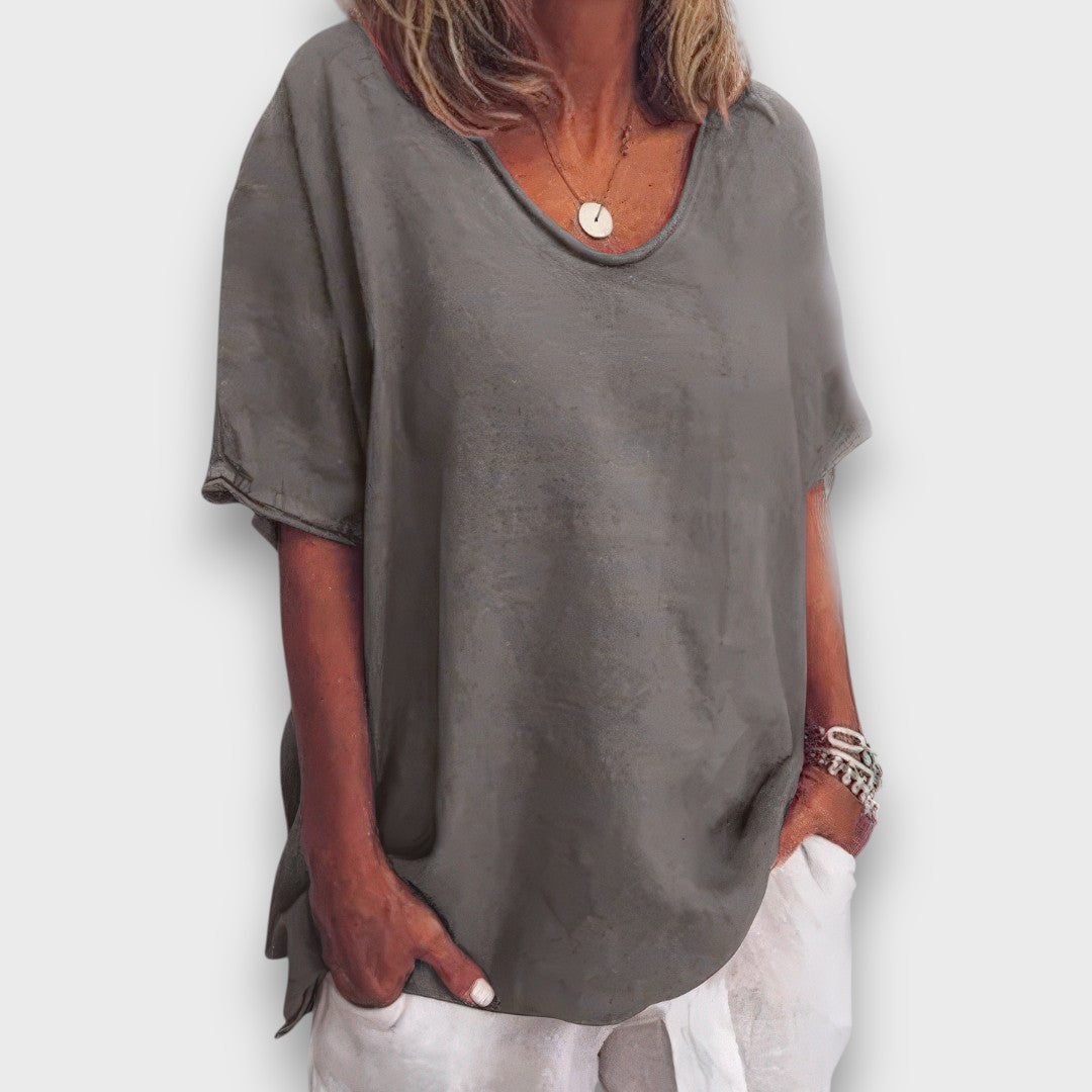 Ilyana – Schlichte Oversize-Bluse für jeden Tag