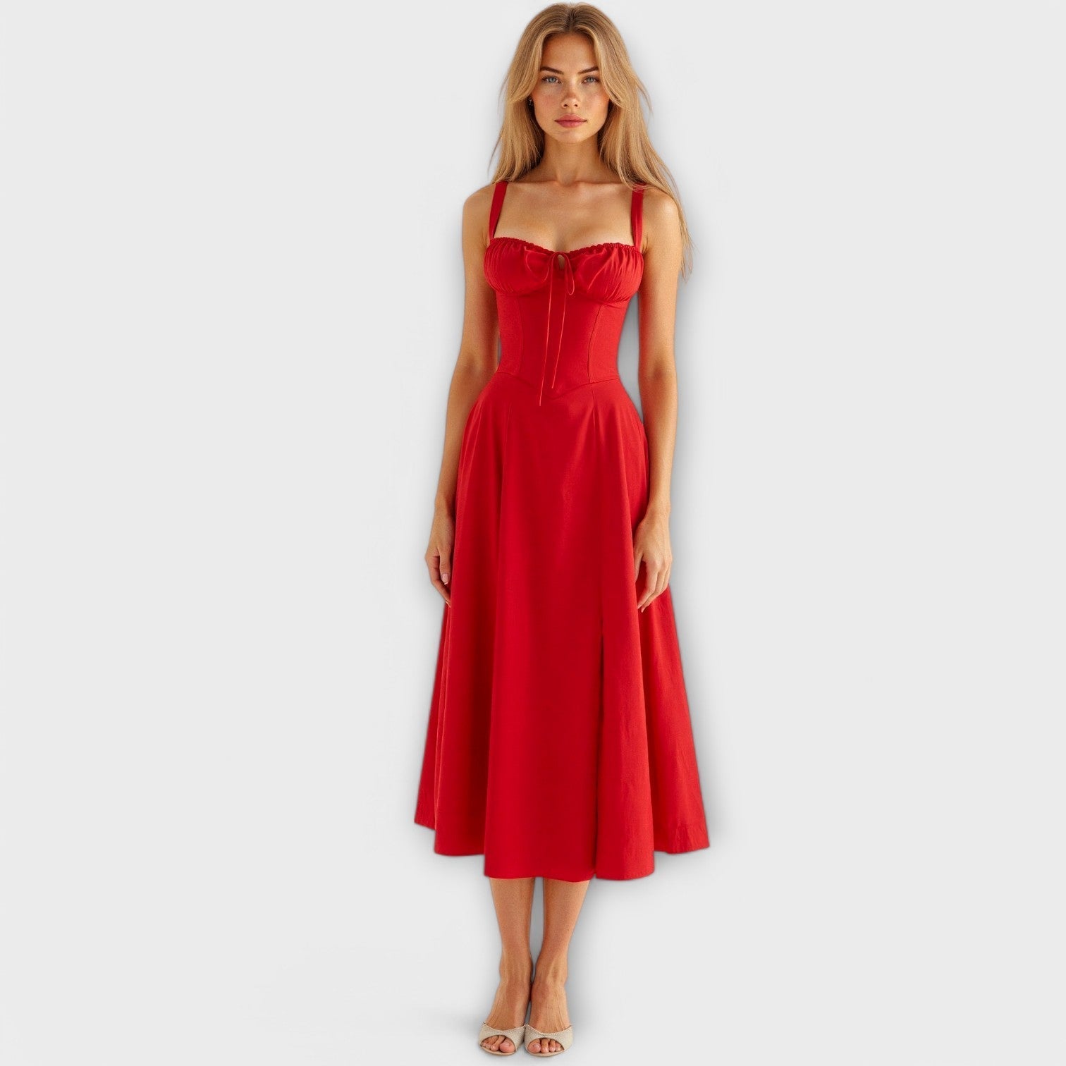 Marvelle – Midikleid mit floraler Silhouette