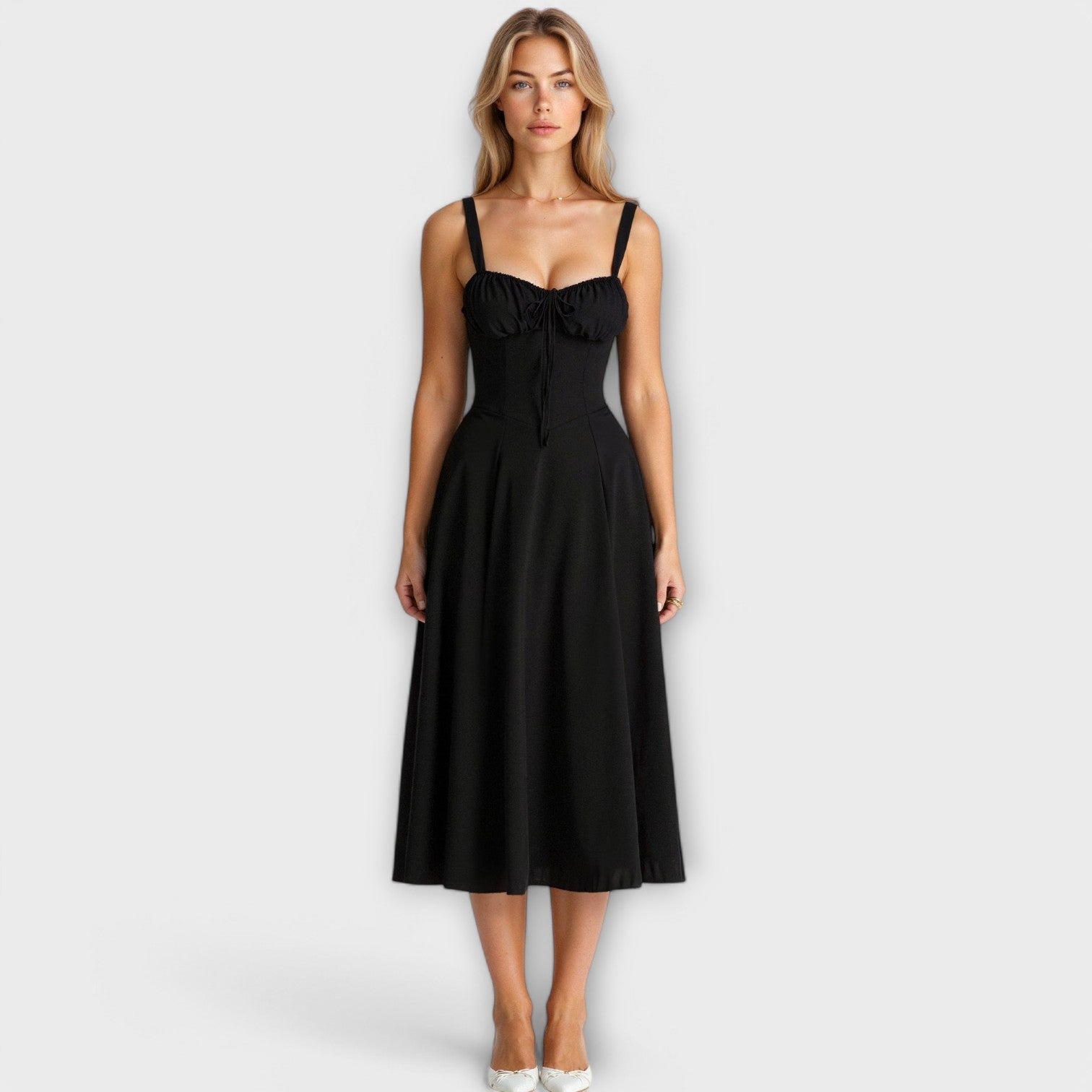 Marvelle – Midikleid mit floraler Silhouette