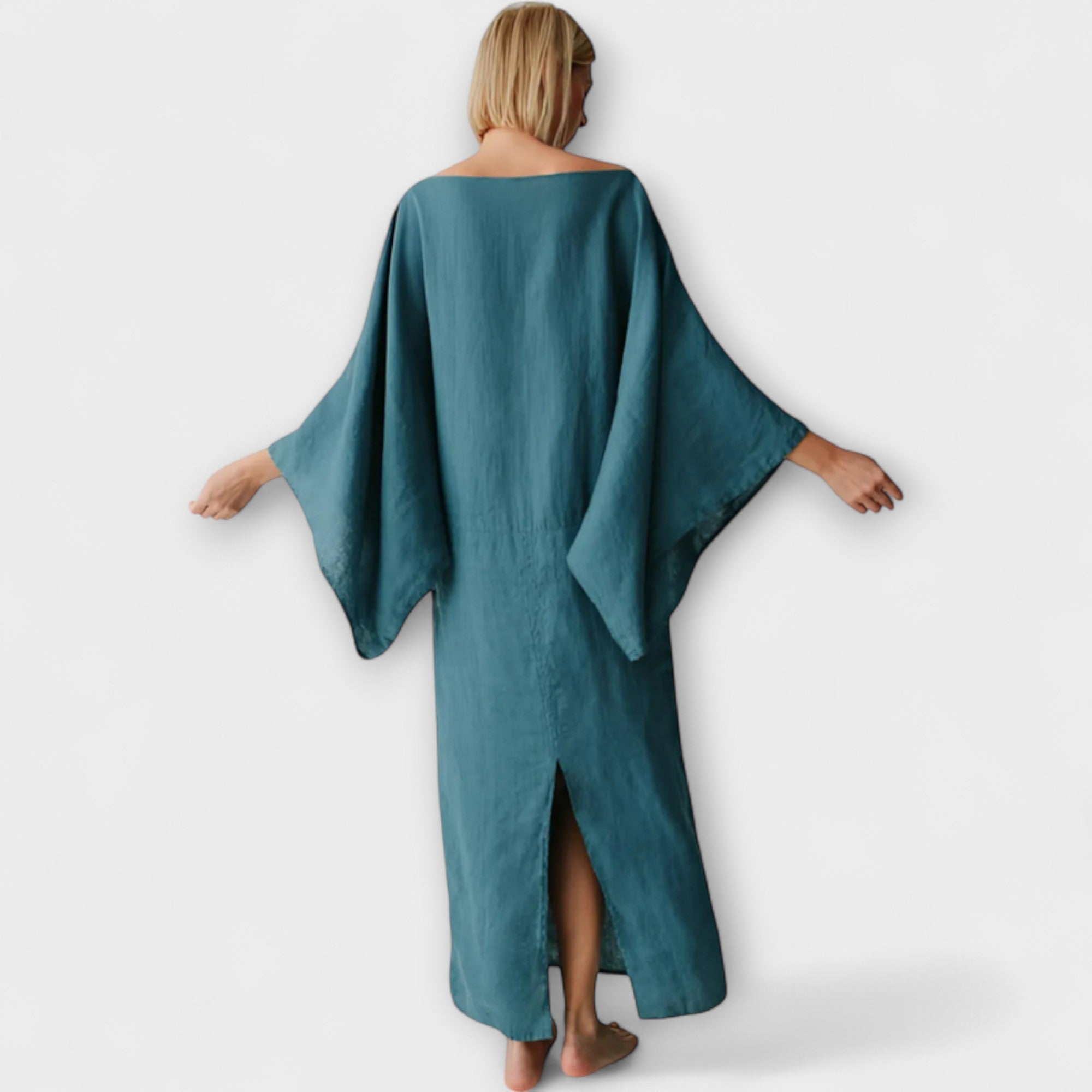 Talina – Kimono-inspiriertes Kleid mit Bindetail