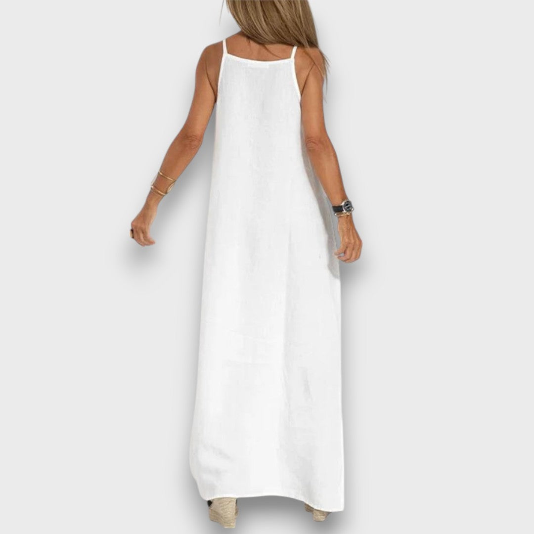 Sena – Leinenkleid mit Seitenschlitz