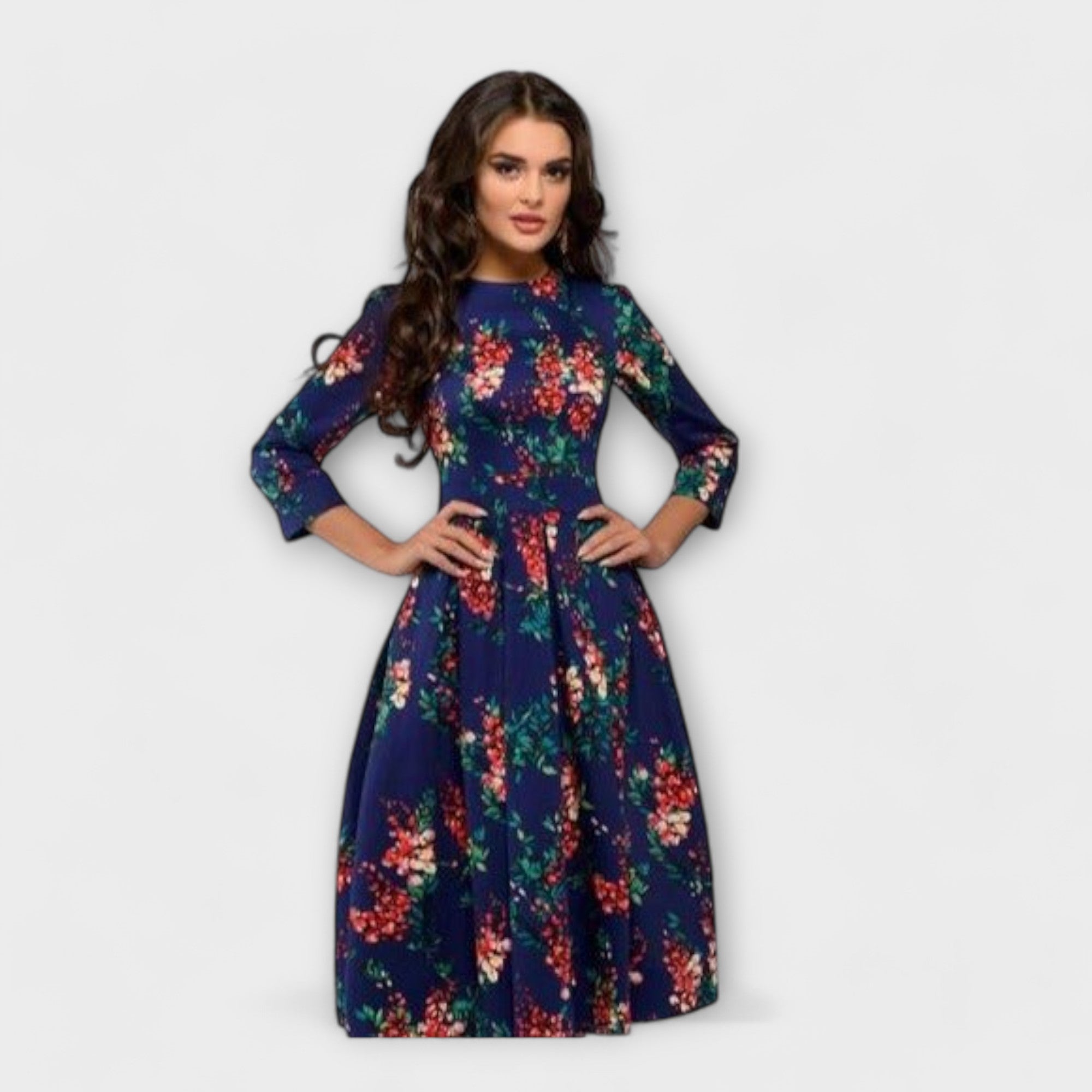 Marivet – Blütenkleid mit eleganter Taille