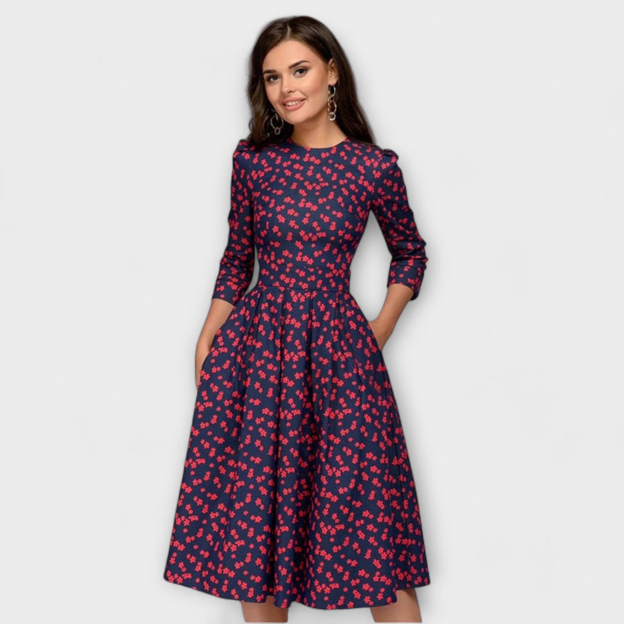 Marivet – Blütenkleid mit eleganter Taille