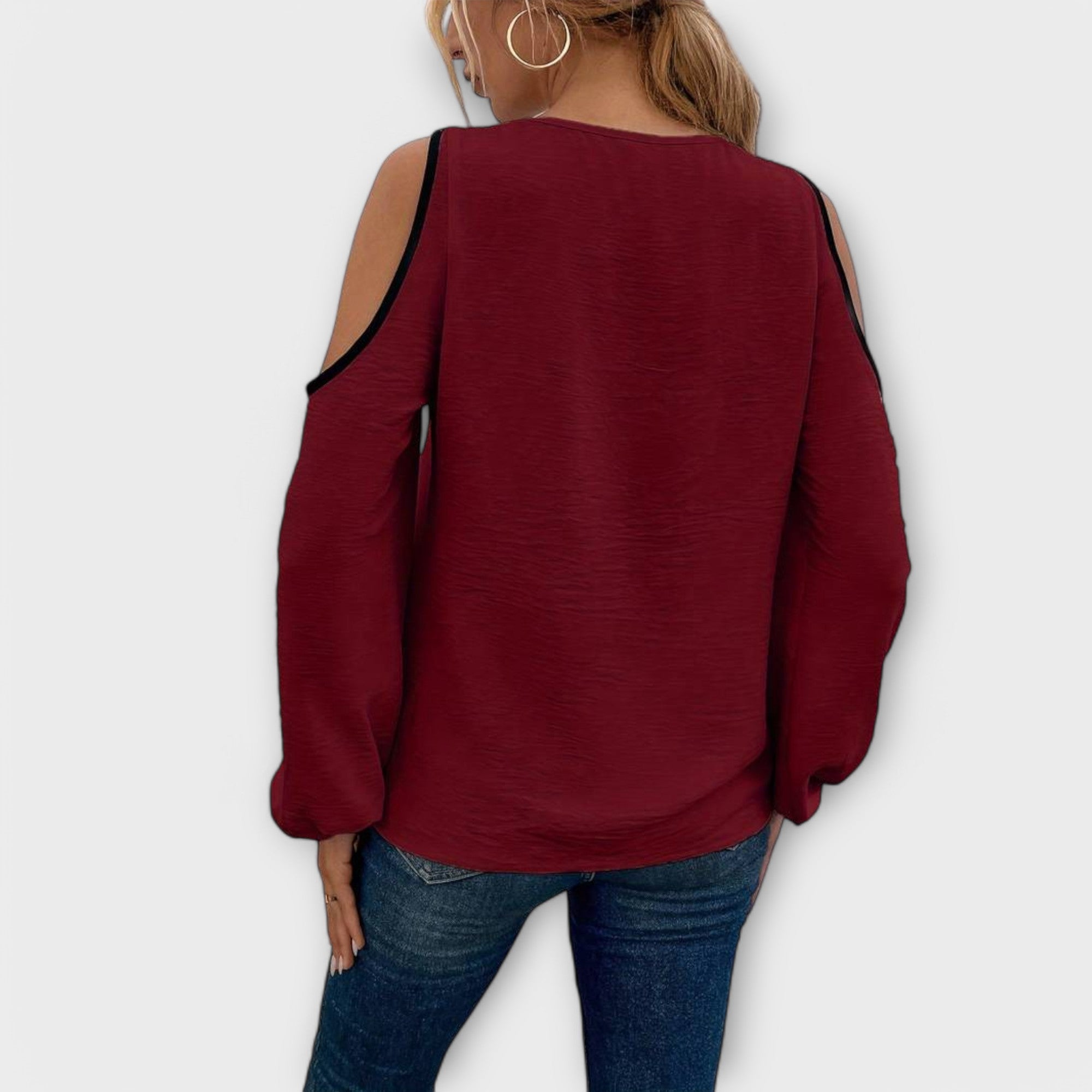 Nayela – Bluse mit quadratischem Ausschnitt