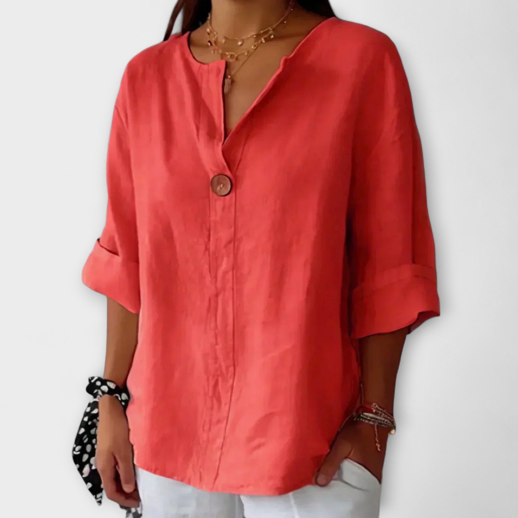 Seretha – Stilvolle Bluse mit V-Ausschnitt