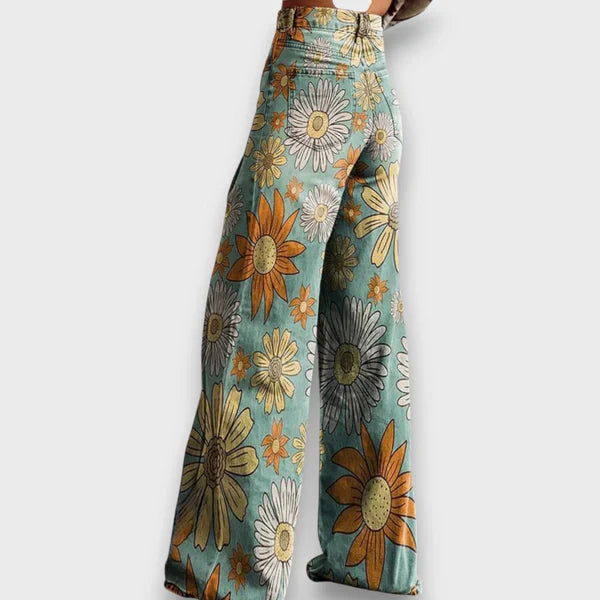 Tavira – Statement-Jeans mit Wildmuster
