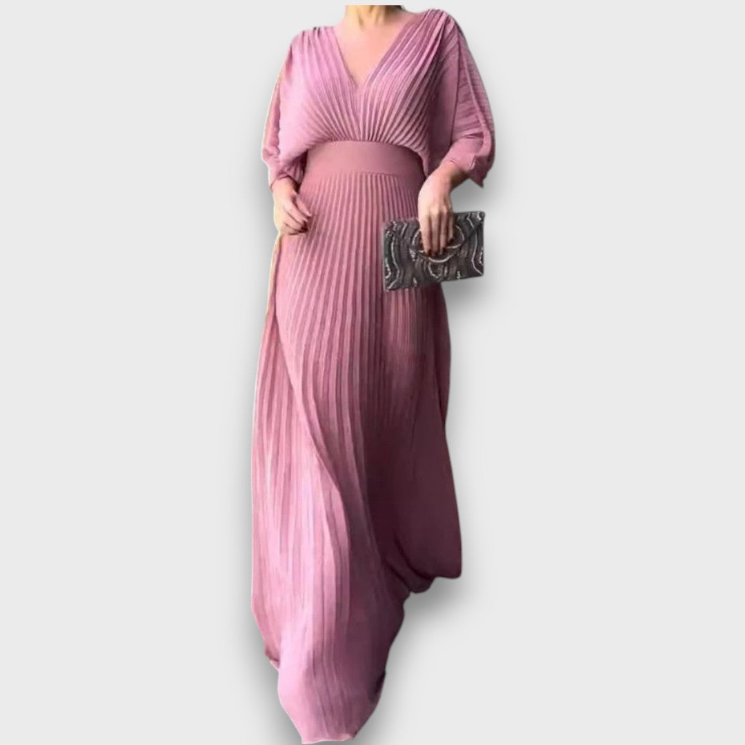 Aurele – Elegantes Fliessendes Plisseekleid