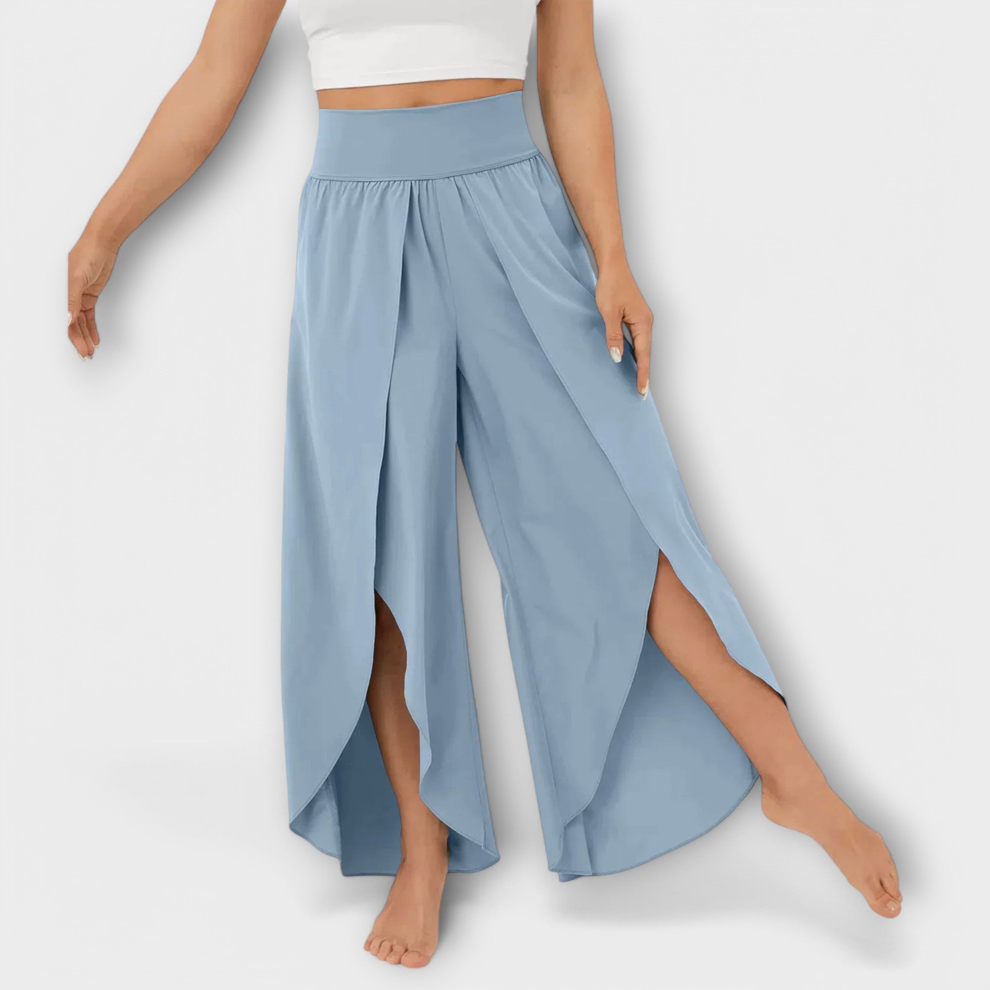 Talema – Fließende Sommerhose mit femininem Beinschlitz