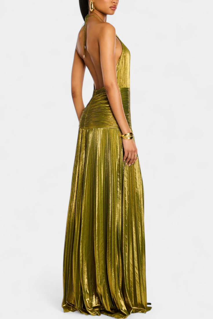 Zaviera – Abendkleid mit metallischem Glanz