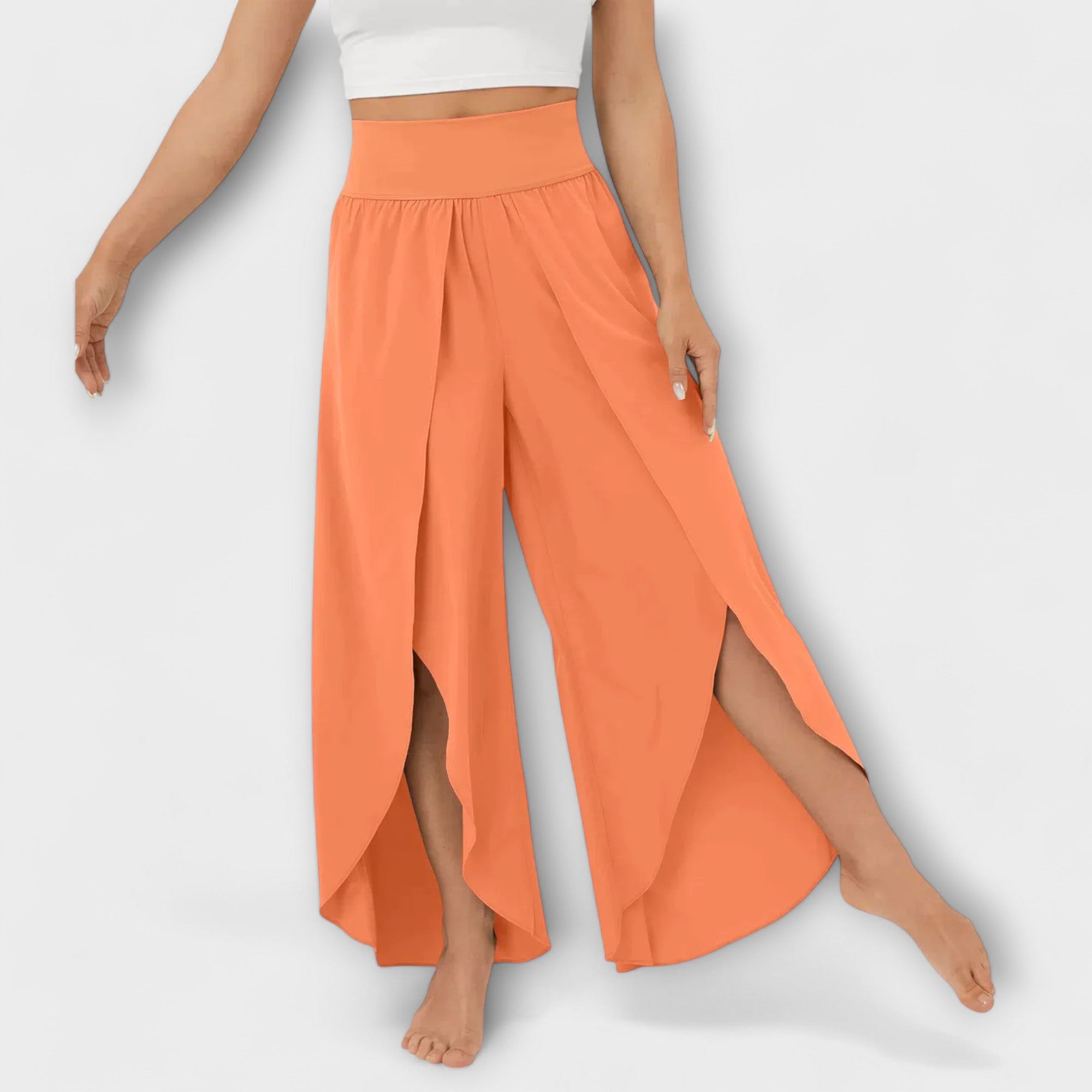 Talema – Fließende Sommerhose mit femininem Beinschlitz