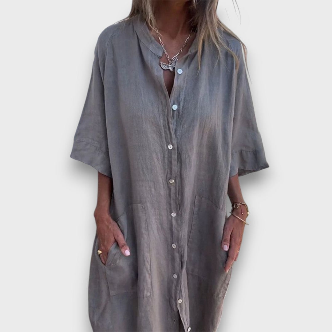 Melanie – Casual Hemdblusenkleid