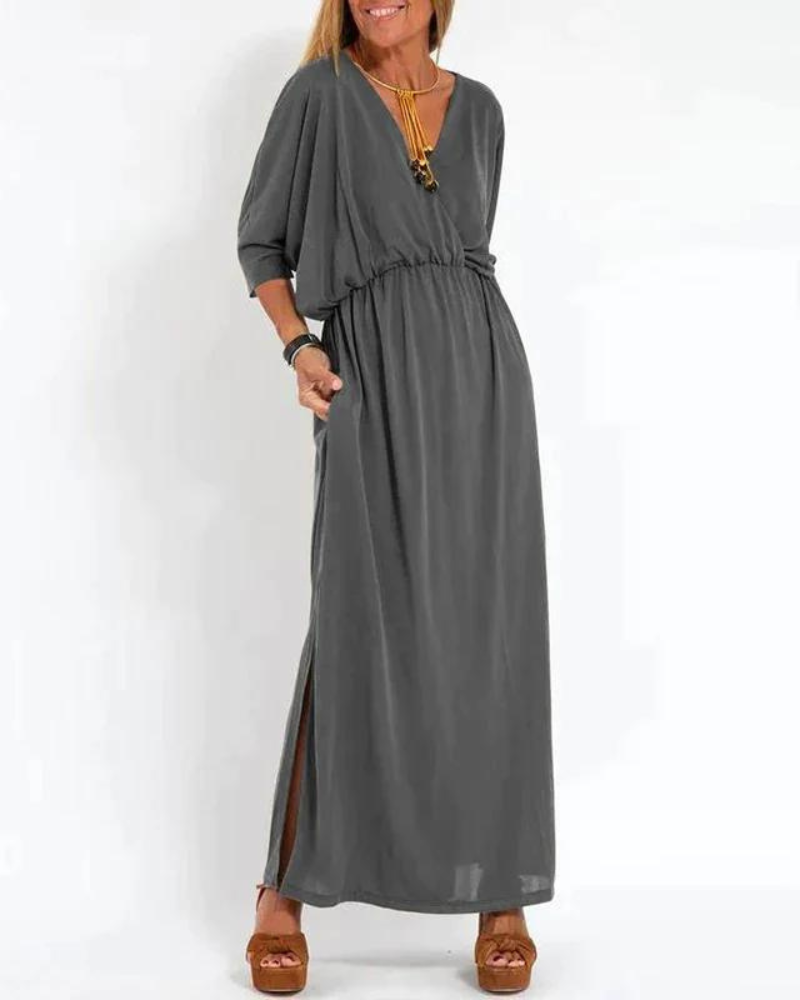 Valira – Fließendes Maxikleid mit elastischer Taille