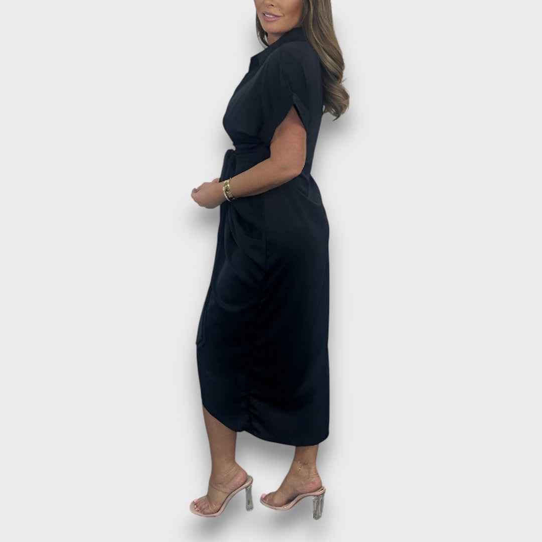 Milene – Elegantes Plisseekleid