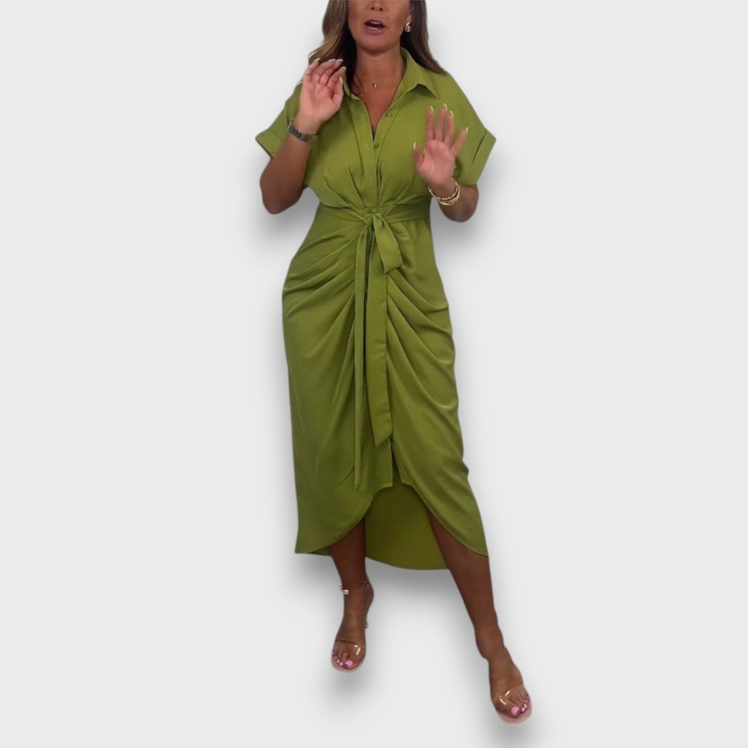 Milene – Elegantes Plisseekleid