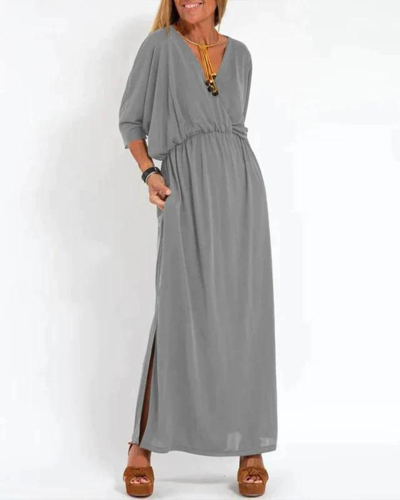 Valira – Fließendes Maxikleid mit elastischer Taille