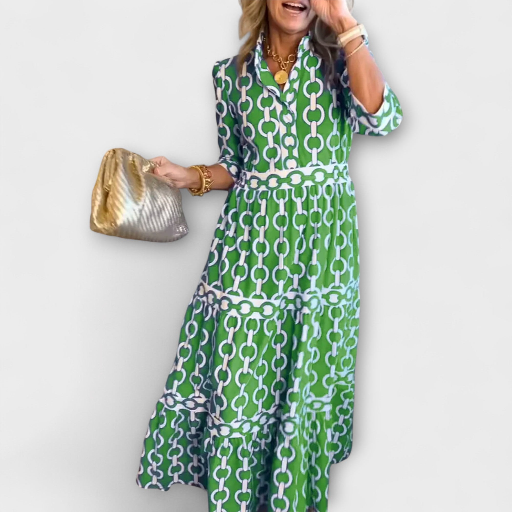 Loradia – Midikleid mit Kettenprint