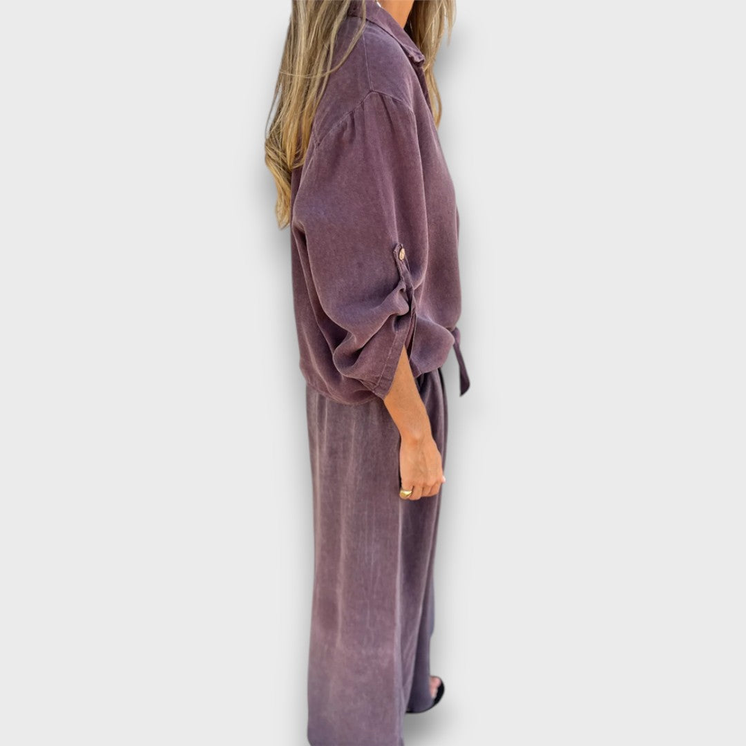 Soren – Zweiteiler mit Oversize-Hemd und weiter Hose