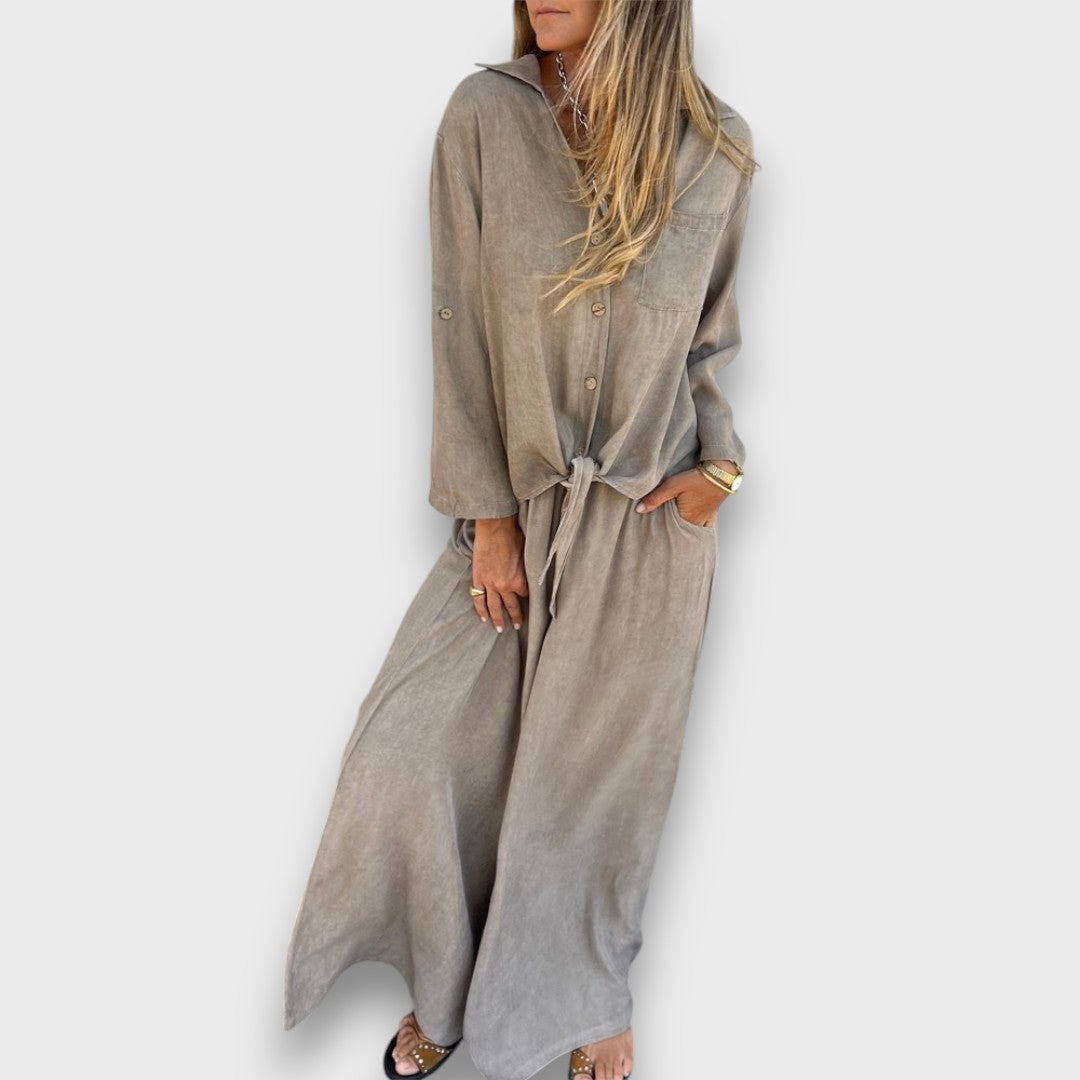 Soren – Zweiteiler mit Oversize-Hemd und weiter Hose
