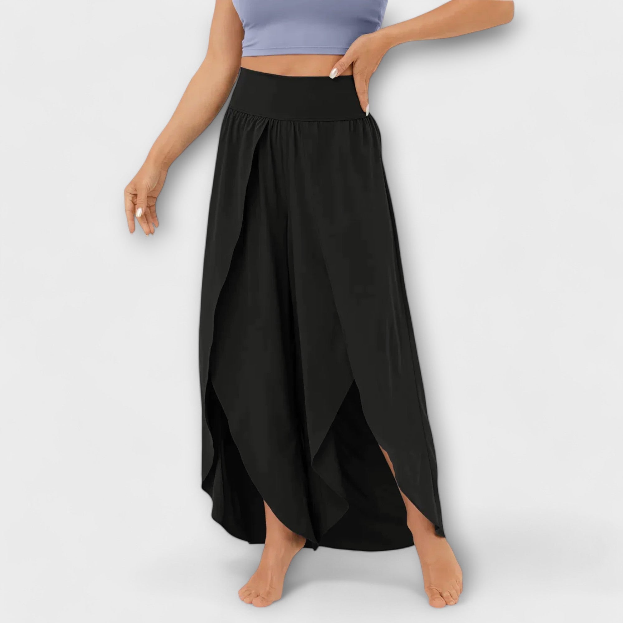 Talema – Fließende Sommerhose mit femininem Beinschlitz