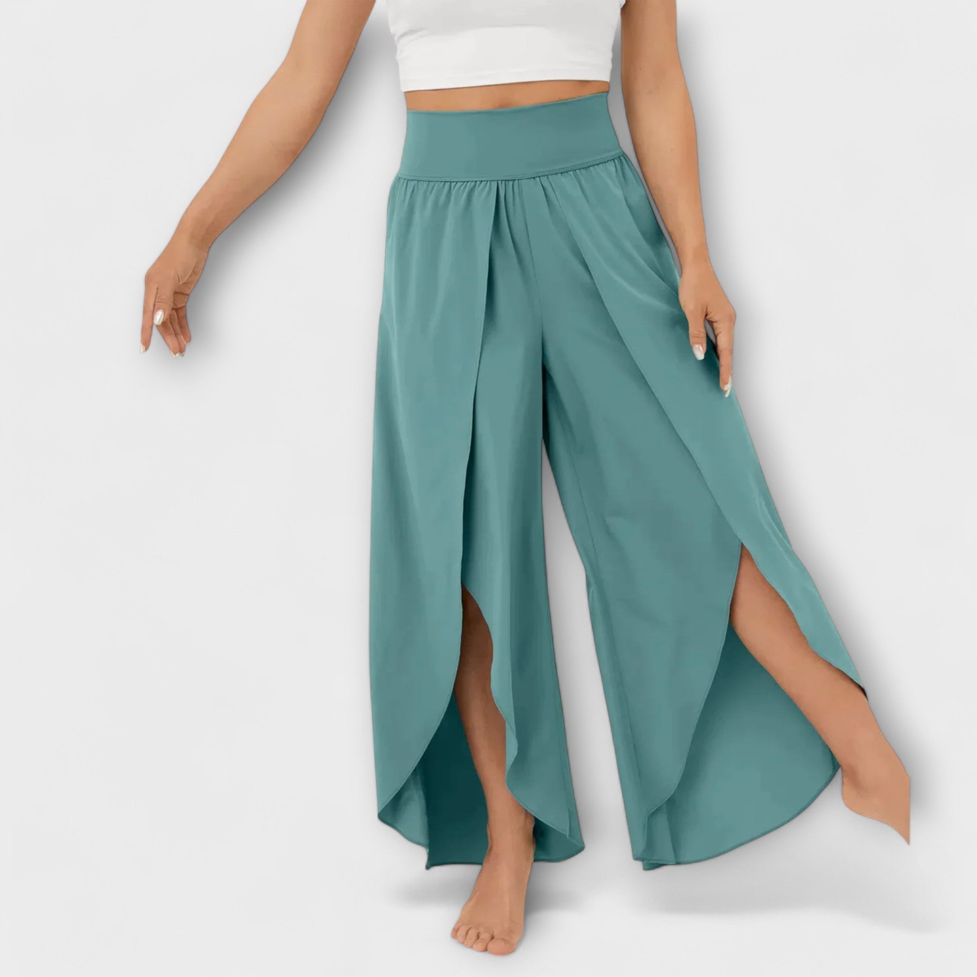 Talema – Fließende Sommerhose mit femininem Beinschlitz